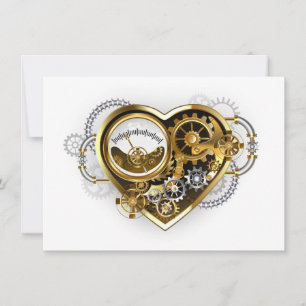 Steampunk Heart with a Manometer Announcement