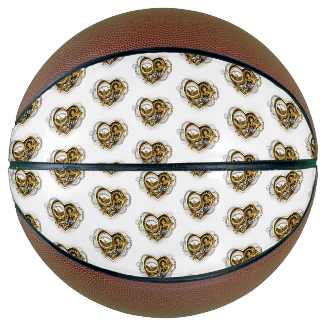 Steampunk Heart with a Manometer Basketball (Front)