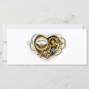 Steampunk Heart with a Manometer Card