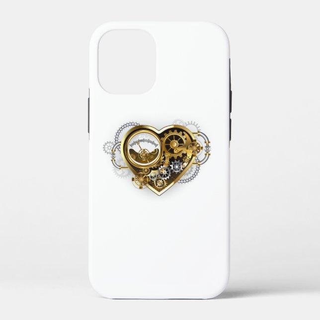 Steampunk Heart with a Manometer Case-Mate iPhone Case (Back)