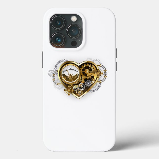 Steampunk Heart with a Manometer Case-Mate iPhone Case (Back)
