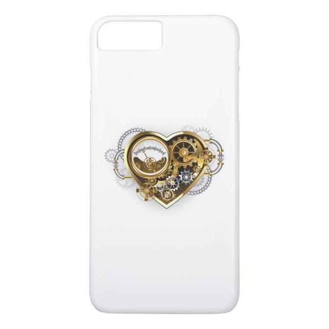 Steampunk Heart with a Manometer Case-Mate iPhone Case (Back)
