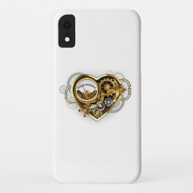 Steampunk Heart with a Manometer Case-Mate iPhone Case (Back)