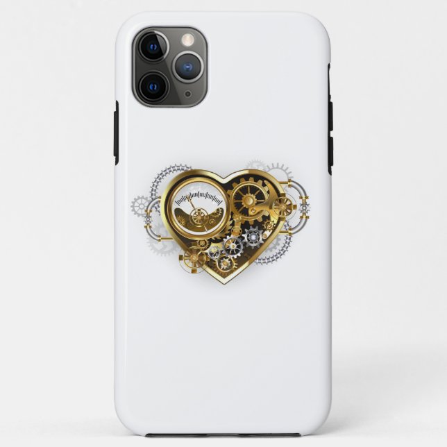 Steampunk Heart with a Manometer Case-Mate iPhone Case (Back)