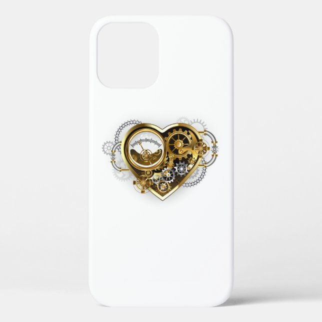 Steampunk Heart with a Manometer Case-Mate iPhone Case (Back)