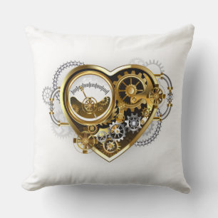 Steampunk Heart with a Manometer Cushion