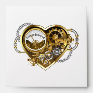 Steampunk Heart with a Manometer Envelope