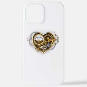 Steampunk Heart with a Manometer iPhone 12 Pro Max Case