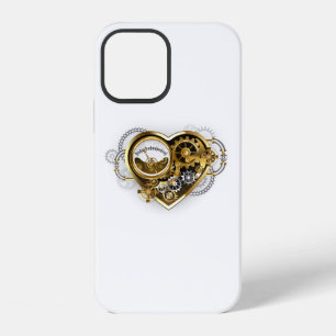 Steampunk Heart with a Manometer iPhone 12 Case