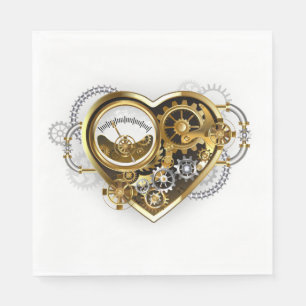 Steampunk Heart with a Manometer Napkin