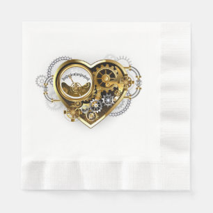 Steampunk Heart with a Manometer Napkin