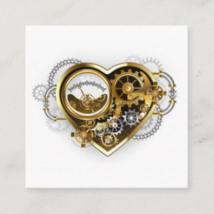 Steampunk Heart with a Manometer Referral Card