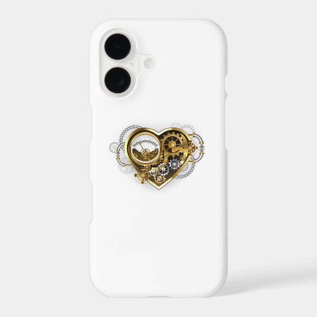 Steampunk Heart with a Manometer Samsung Galaxy Case (Back)