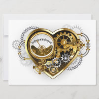 Steampunk Heart with a Manometer