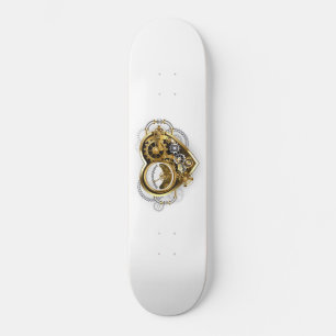 Steampunk Heart with a Manometer Skateboard