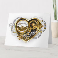 Steampunk Heart with a Manometer