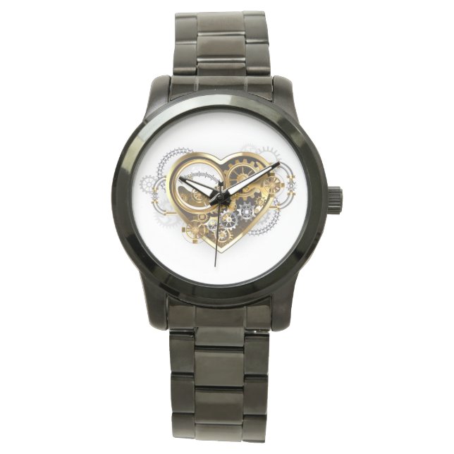 Steampunk Heart with a Manometer Watch (Front)