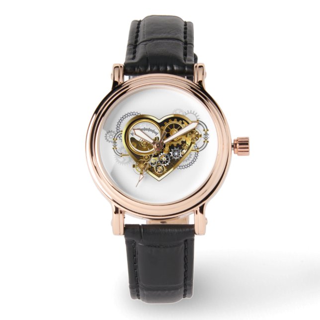 Steampunk Heart with a Manometer Watch (Front)