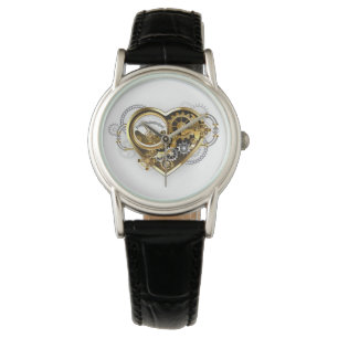 Steampunk Heart with a Manometer Watch