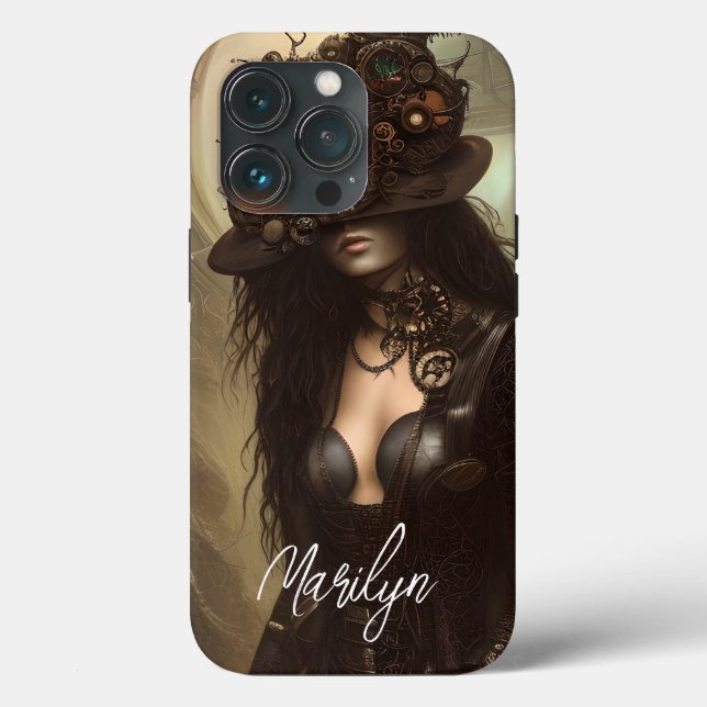Steampunk Hide Your Eyes Original Artwork     Case-Mate iPhone Case (Back)