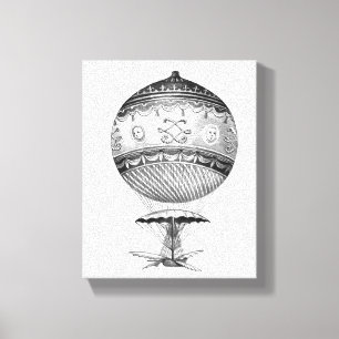 Steampunk Hot Air Balloon Canvas Print