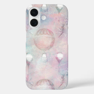 Steampunk Hot Air Balloons   Vintage Feminine iPhone 16 Case