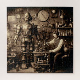Steampunk Humanoid  Mechanical Robot ~ * ~ Jigsaw Puzzle