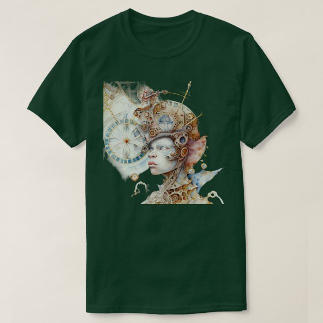 Steampunk Humanoid T-Shirt (Design Front)