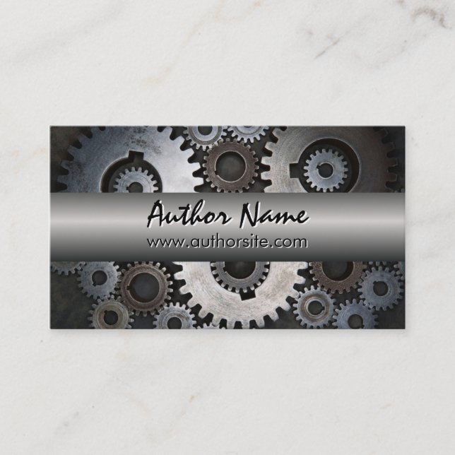 Steampunk II Author Business Card (Front)