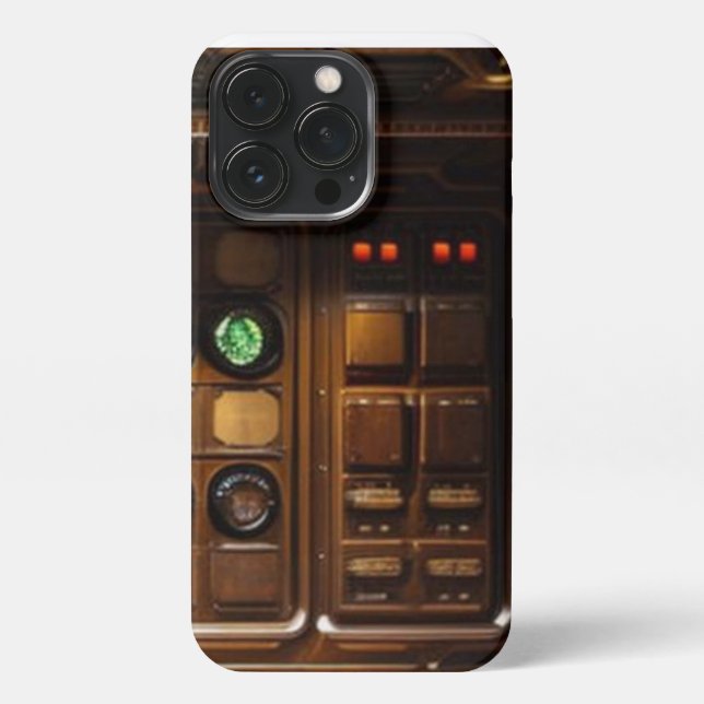 Steampunk II iPhone 13 Pro Slim Fit Case, Glossy iPhone Case (Back)