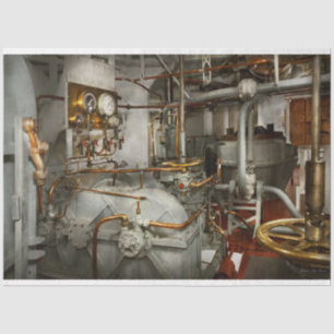 Steampunk - In the engine room Tissue Paper