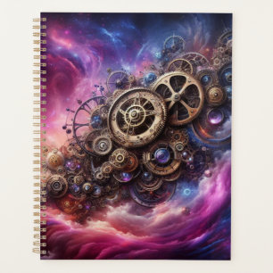 Steampunk Industrial Clockwork Purple and Pink Planner