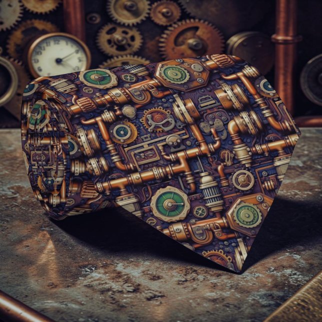 Steampunk Industrial Custom Necktie Tie (Creator Uploaded)
