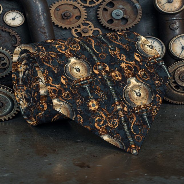 Steampunk Industrial Custom Necktie Tie (Creator Uploaded)
