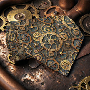 Steampunk Industrial Custom Necktie Tie