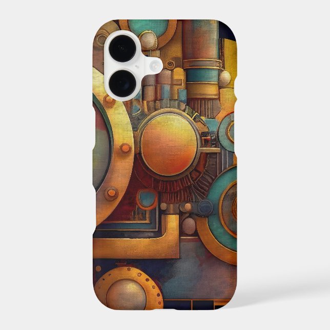 Steampunk Industrial Geometry Art (Back)