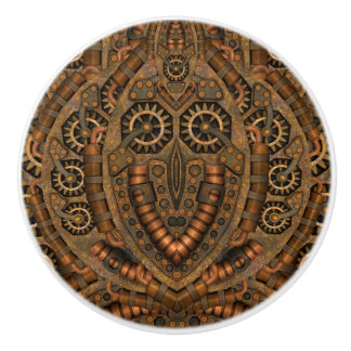 Steampunk Industrial Vintage Clockwork Ceramic Knob