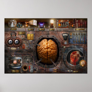 Steampunk - Information overload Poster