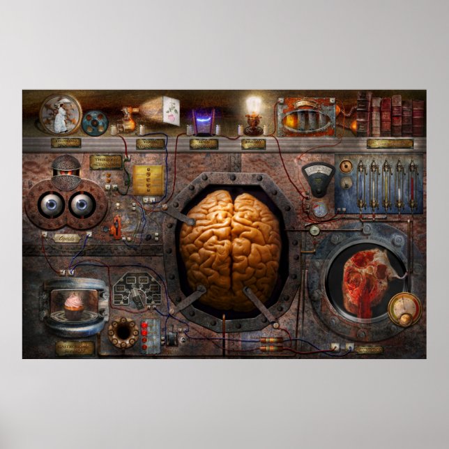 Steampunk - Information overload Poster (Front)