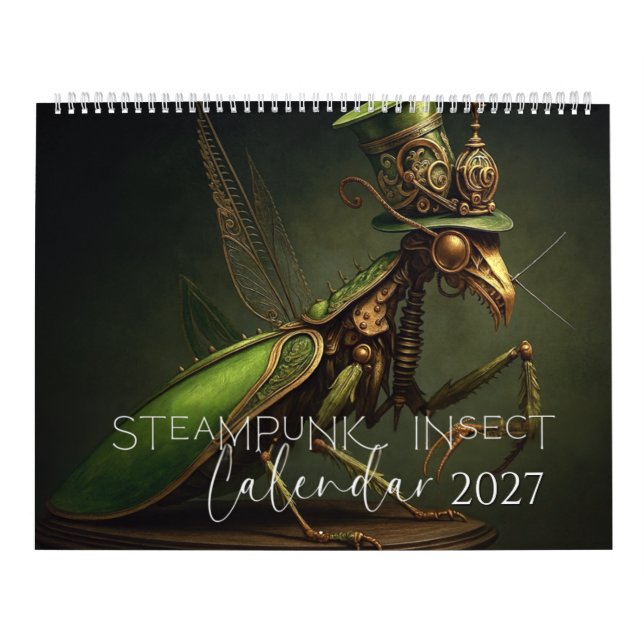 Steampunk Insect Calendar 2027 (Cover)