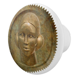 Steampunk Inspired Gear Goddess Drawer Pull