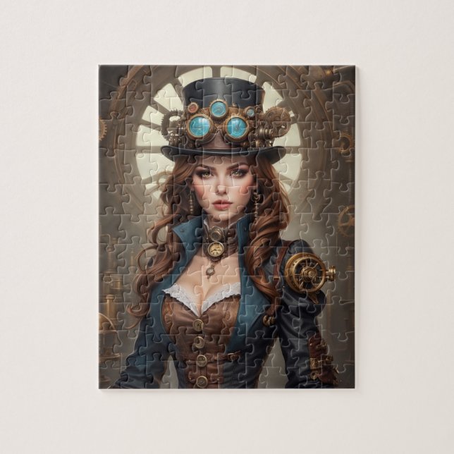 Steampunk Inspired Graphic Jigsaw Puzzle (Vertical)