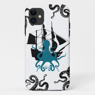 Steampunk iphone5 pirate - Kraken Octopus Attack! Case-Mate iPhone Case