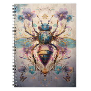 Steampunk Jewel Beetle Fantasy Art (1) Notebook