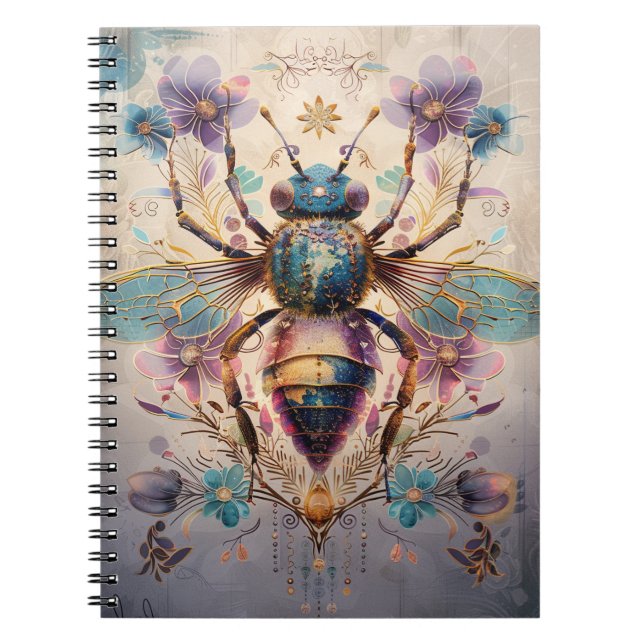 Steampunk Jewel Beetle Fantasy Art (1) Notebook (Front)