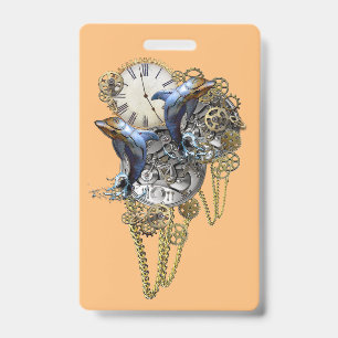 Steampunk Jewellery, time-piece Baby Bodysuit ID Badge