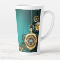 Steampunk Jewellery Watch on a Green Background
