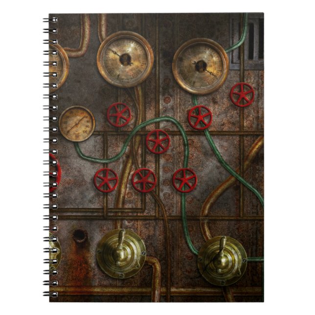Steampunk - Job jitters Spiral Notebook (Front)