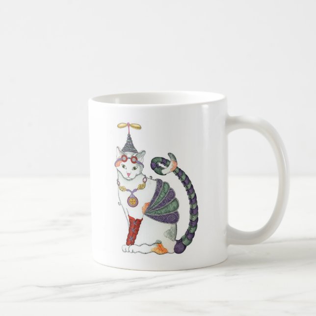 Steampunk Kitty Mug (Right)