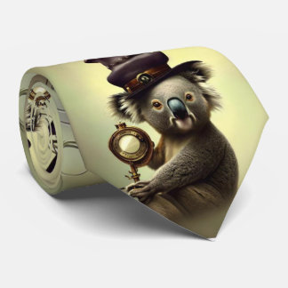 Steampunk Koala of Many Hats Tie